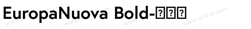 EuropaNuova Bold字体转换 EuropaNuova Bold字体转换